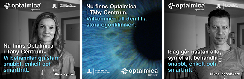 Lanseringskampanj för Optalmica i Täby Centrum